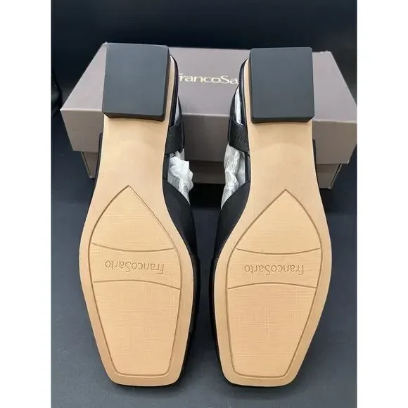 Franco Sarto Womens Teagan Black Slingback Flats NWB 8.5 M - Picture 5 of 9